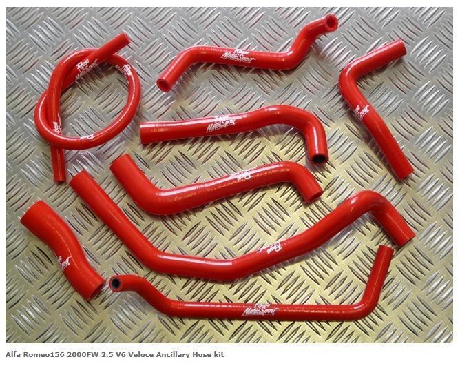 Alfa Romeo 156 2000FW 2.5 V6 Veloce Ancillary Silicone Hose Kit Roose Motorsport