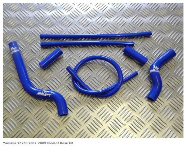 Yamaha YZ250 2002-2009 Coolant Silicone Hose Kit Roose Motorsport 7 hoses