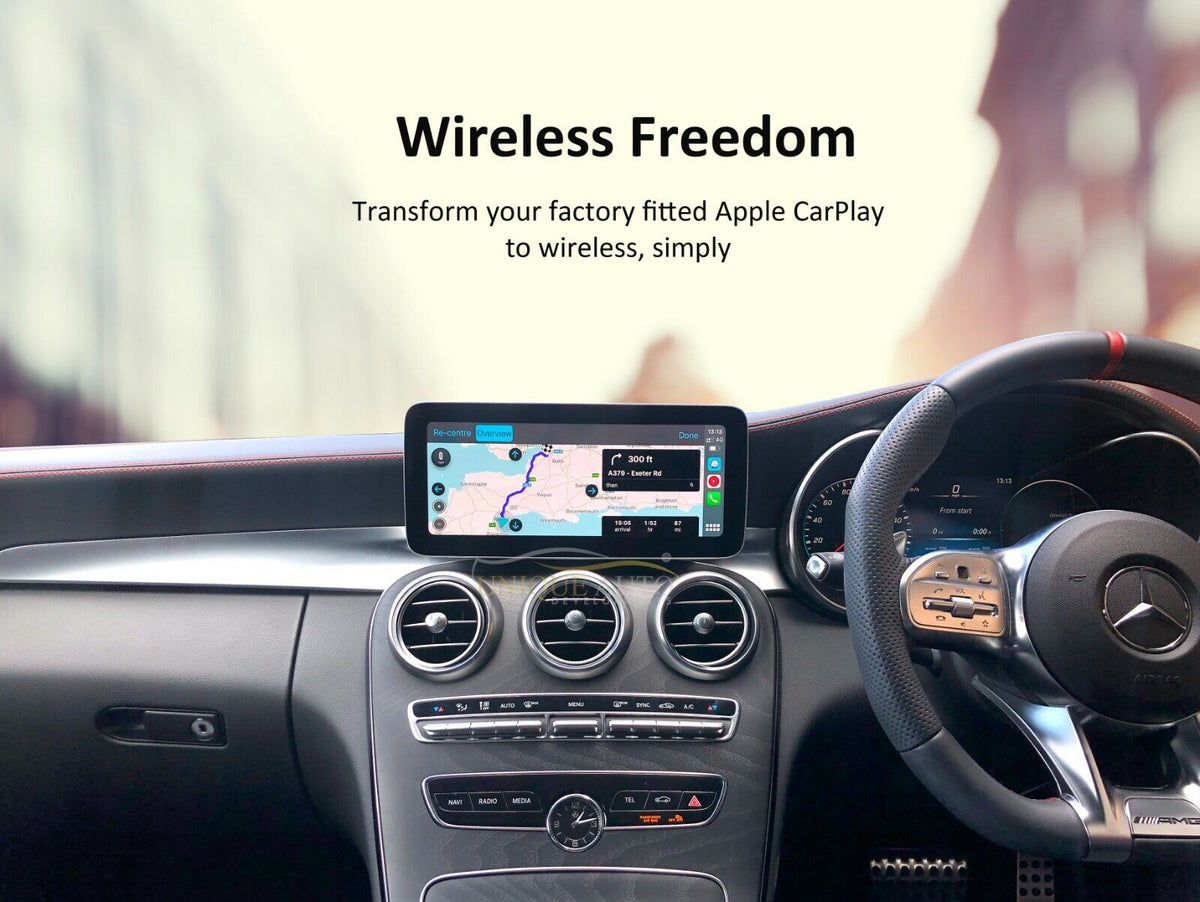 WIRELESS APPLE CARPLAY CONVERTER DONGLE FOR CARS WITH FACTORY FIT WIRED CARPLAY