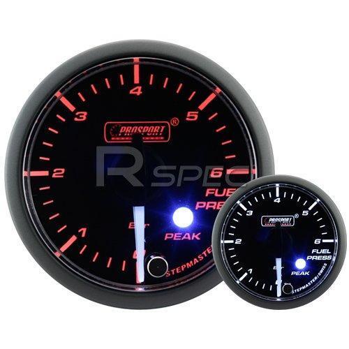Prosport 52mm Clear Amber White Car Fuel Pressure Gauge BAR Peak Warning