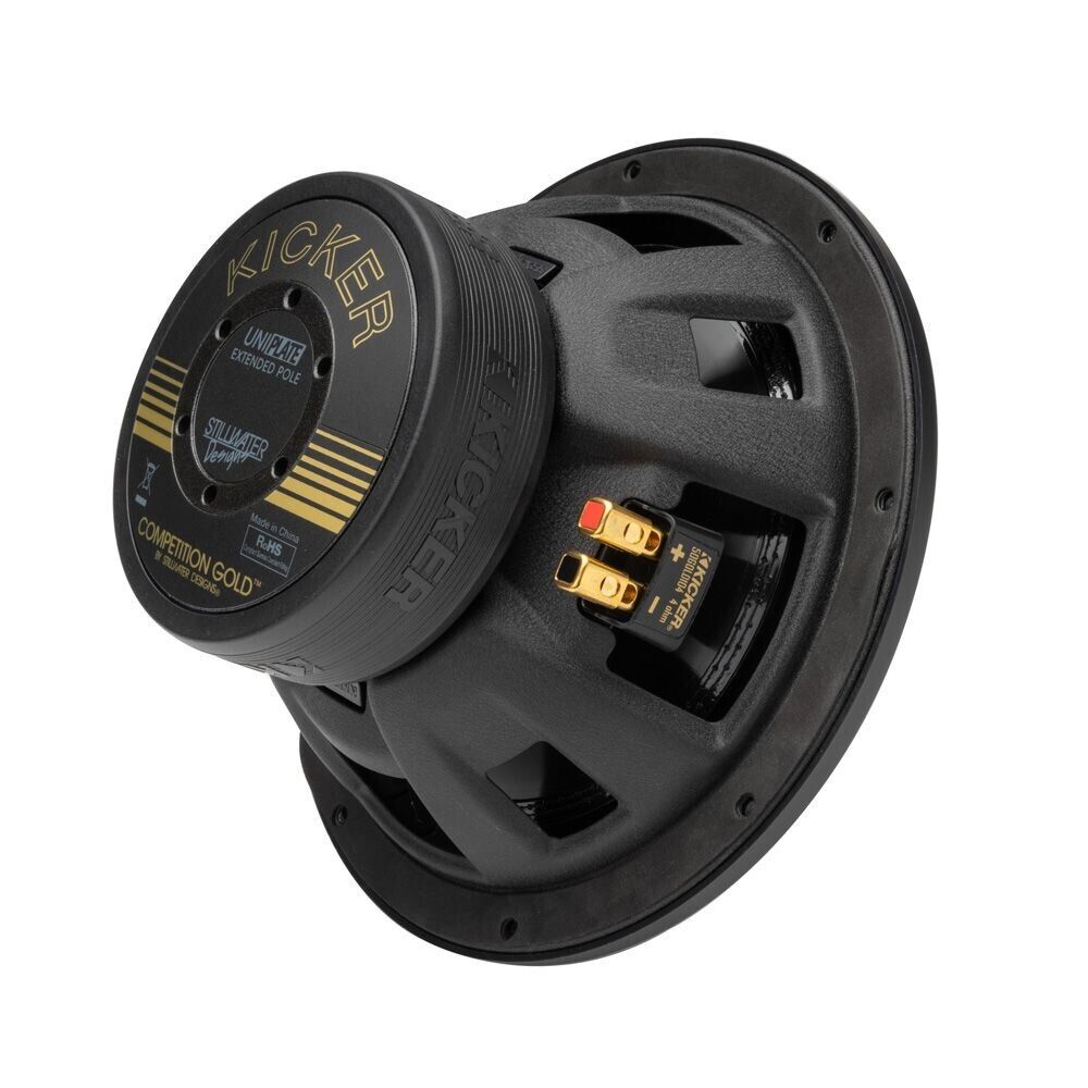 KICKER COMP GOLD 10" DUAL VOICE COIL SUBWOOFER - 4 OHM 50th Anniversary Edition