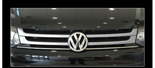 VW Transporter T5 2010 on 4 Piece Stainless Steel Front Grille Kit