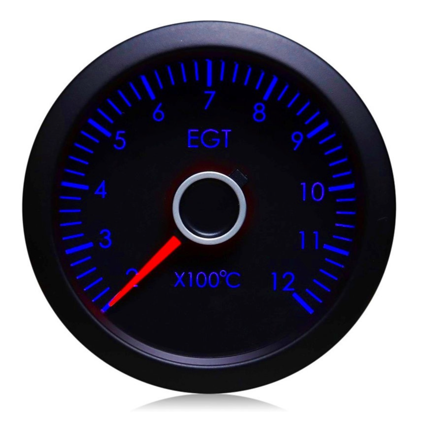 52mm VW Red Needle Exhaust Temperature Gauge (°C)