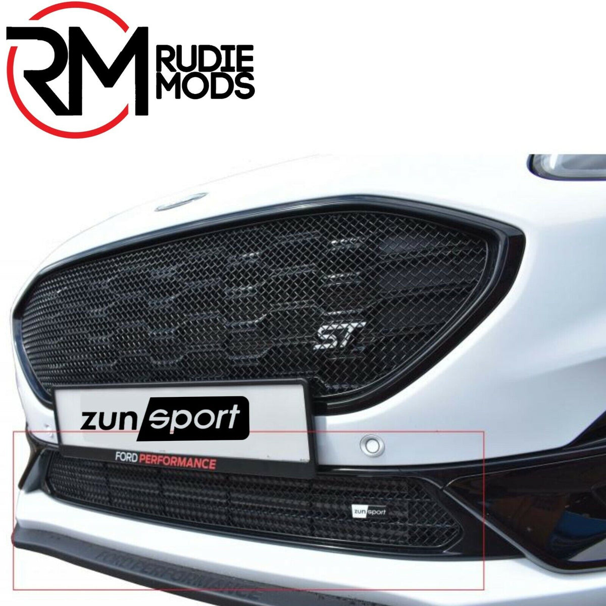 Zunsport FRONT GRILLE SET - FORD PUMA ST - BLACK Set
