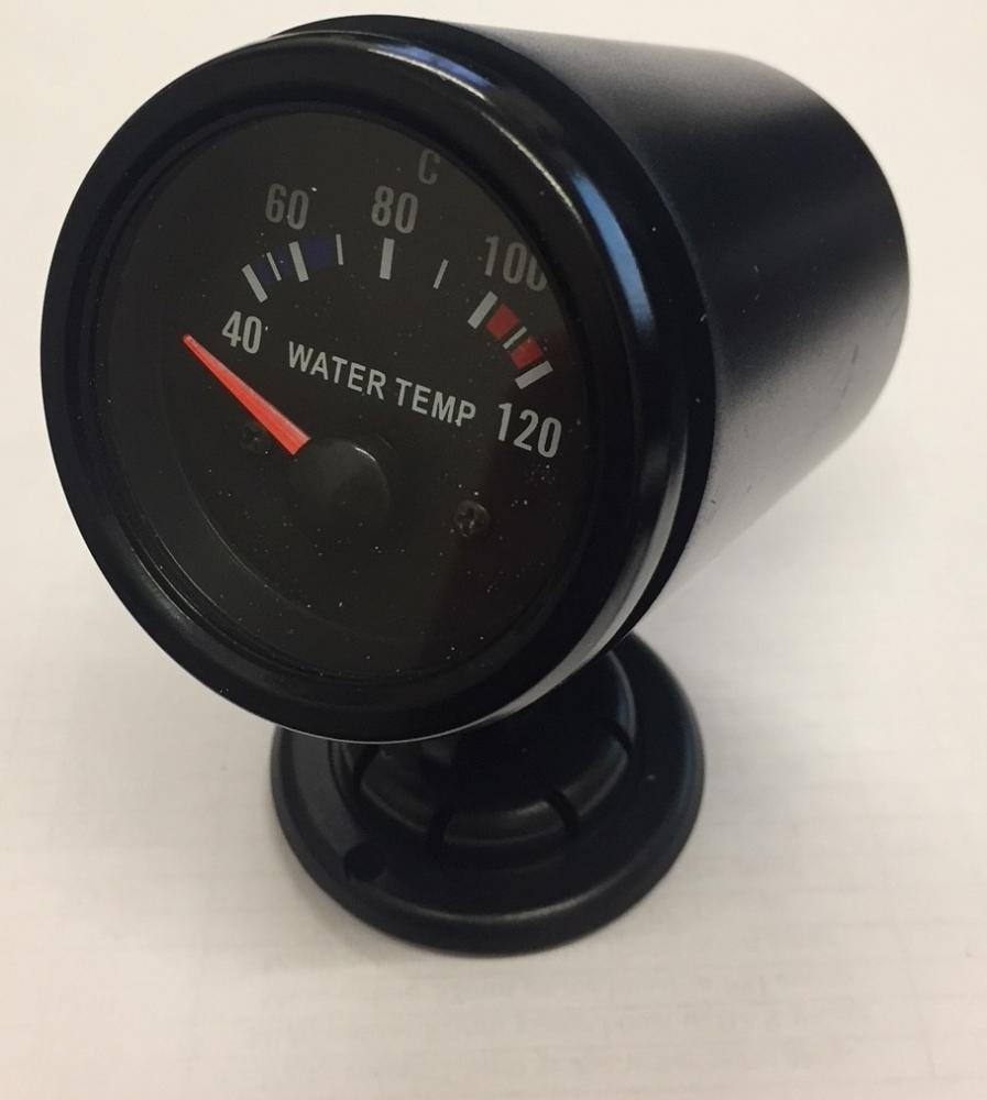 52mm Black face Waterproof Water Temp Deg C gauge and pod