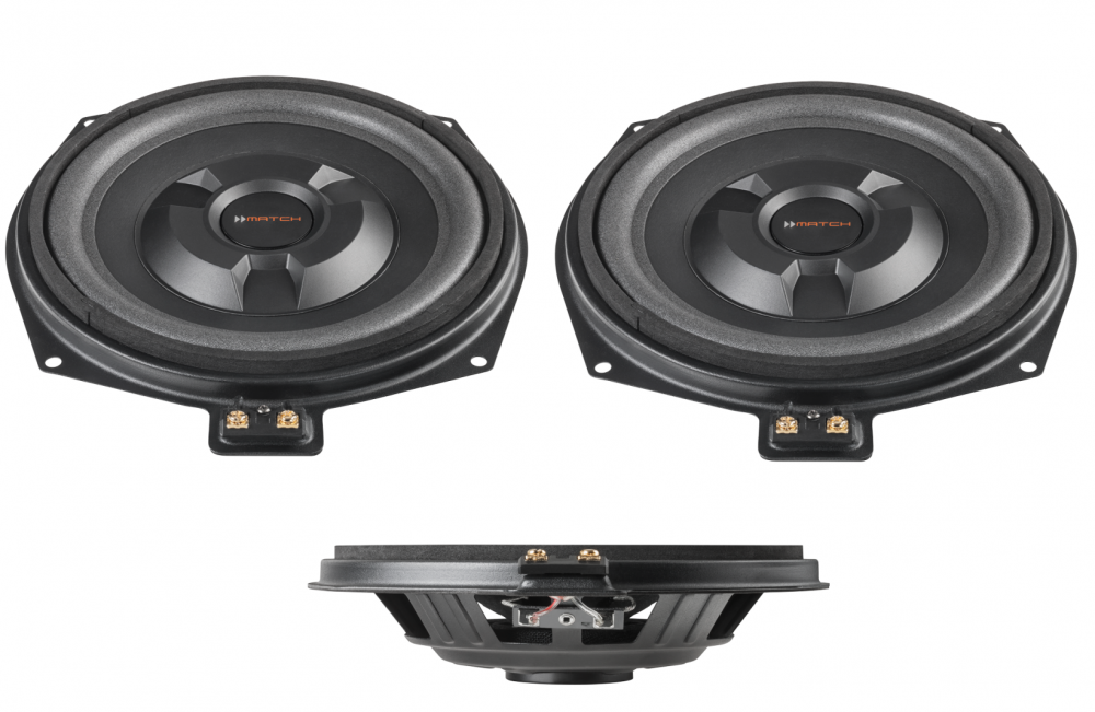 Match underseat subwoofers to fit BMW 3 series F30 F31 F34 F35 1 pair 150w RMS