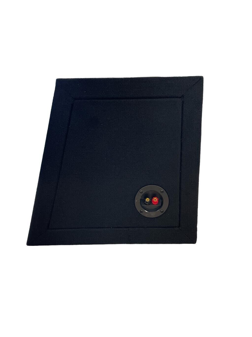 12" Sealed Empty Sub Car Audio Subwoofer Enclosure 30L MDF Black Carpeted