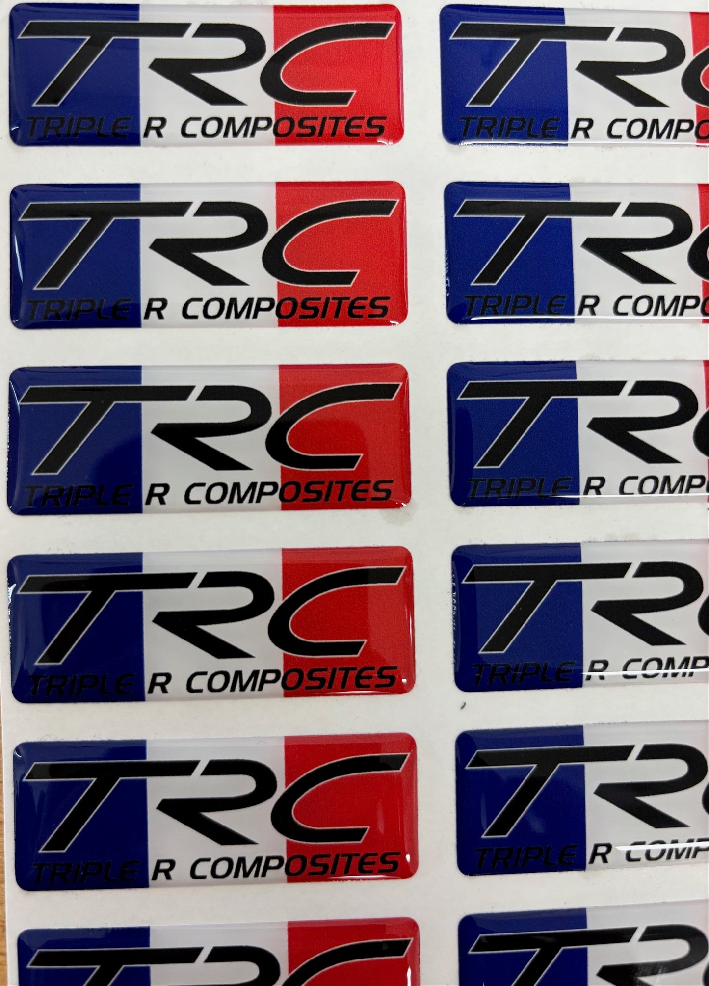 TRC Gel Badge - Tricolour Edition