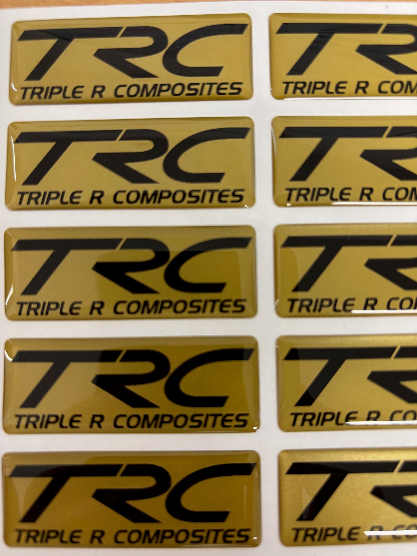 TRC Gel Badge - Gold Edition
