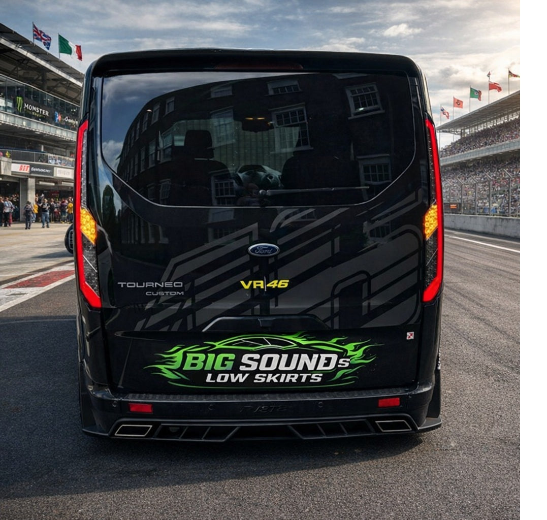 Transit Custom Van MK2 2018 On Sequential Indicator LED Rear Lights Smoked