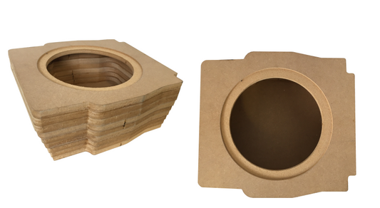 Custom fit 10" layered MDF Sub Subwoofer Box underseat VW Transporter T5 T6