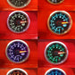 52mm Multi Colour Exhaust Gas Temperature EGT Clear Lens Black Face Car