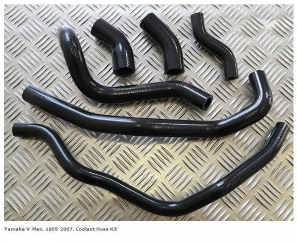 Yamaha V-Max 1985-2007 Coolant Silicone Hose Kit Roose Motorsport 6 hoses