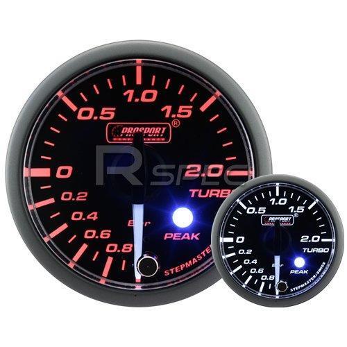 Prosport 52mm Clear Amber White Car Boost Gauge PSI Peak and Warning