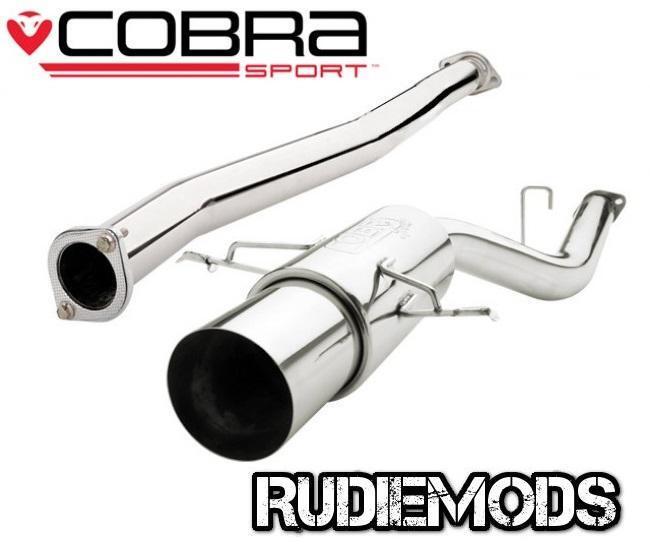 Cobra Sport fits Impreza Turbo 93-00 Cat Back System Round Silencer Non-Res 3"