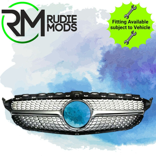 Black Diamond 'AMG Look' Grill for Mercedes C-Class W205 2014-2018