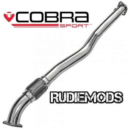 Cobra Sport Vauxhall Astra H VXR Stainless Steel Second De-Cat Pipe 2.5" bore