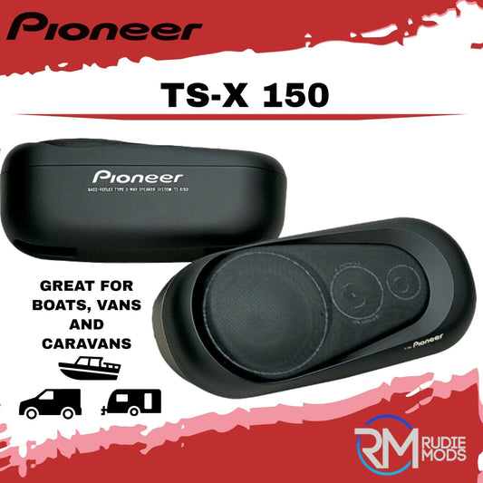 Pioneer TS-X150 Car Surface Mount Pod Speakers 3 way 60w Van Motorhome