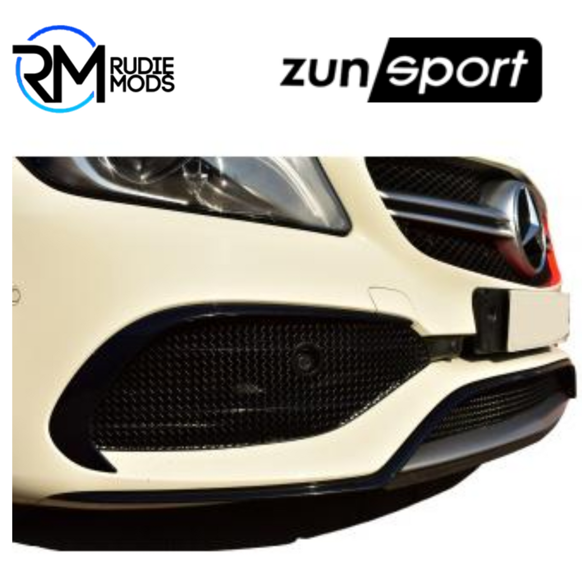 Zunsport MERCEDES AMG A45 FACELIFT (W176) - BLACK FRONT GRILLE SET 2017 ONWARDS