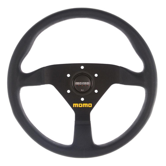GENUINE Momo Mod.78 320mm Black Leather Steering Wheel