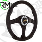 CAR STEERING WHEEL BLACK LEATHER/ALCANTARA MOMO DARK FIGHTER VDKFIGHT35BKR