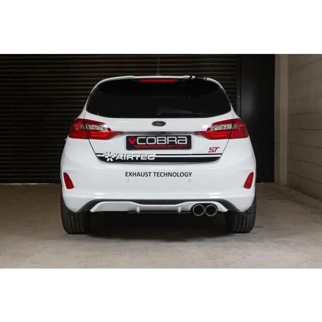 COBRA SPORT Ford Fiesta Mk8 2018-22 ST Cat Back Valved Performance Exhaust Black