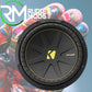 Kicker COMPC 12" SINGLE VOICE COIL SUBWOOFER - 4 OHM 300W RMS