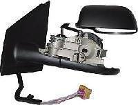 VW Polo 02-05 black electric driver wing mirror complete