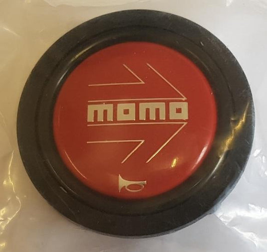 Genuine Momo Red Arrow Chrome Logo steering wheel horn push button In stock