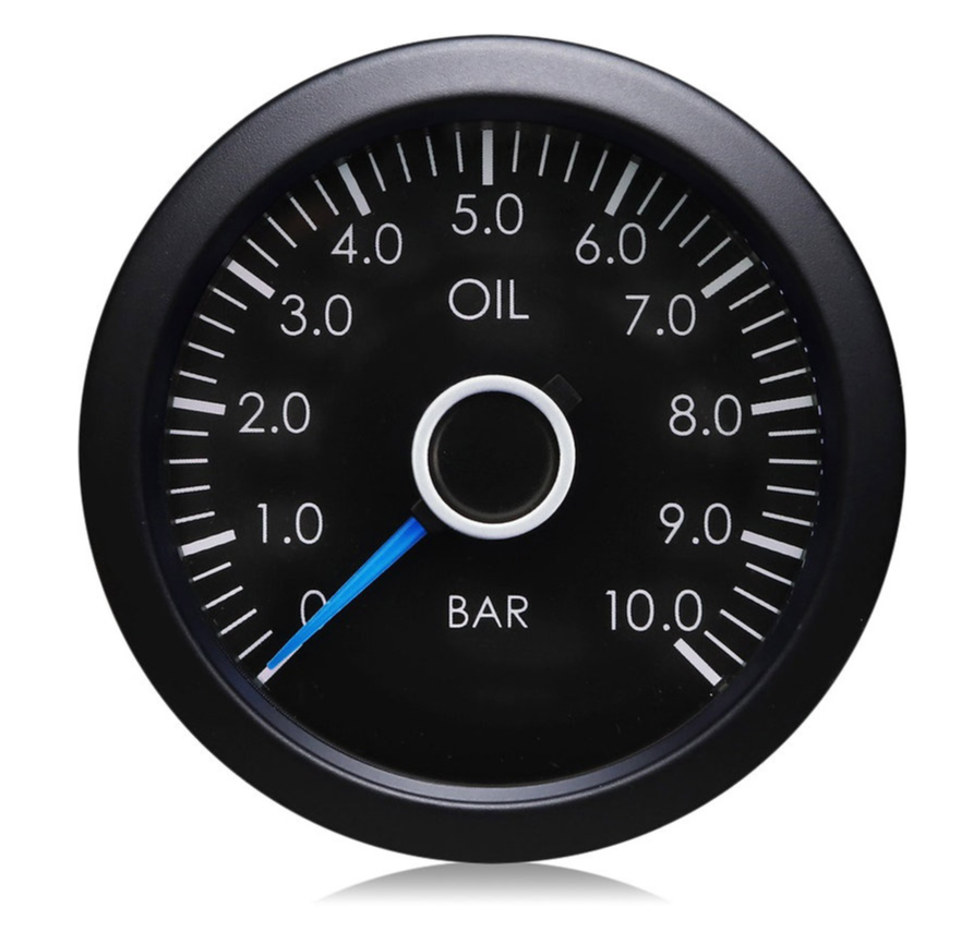 52mm VW Blue Needle Oil Pressure Gauge (BAR)
