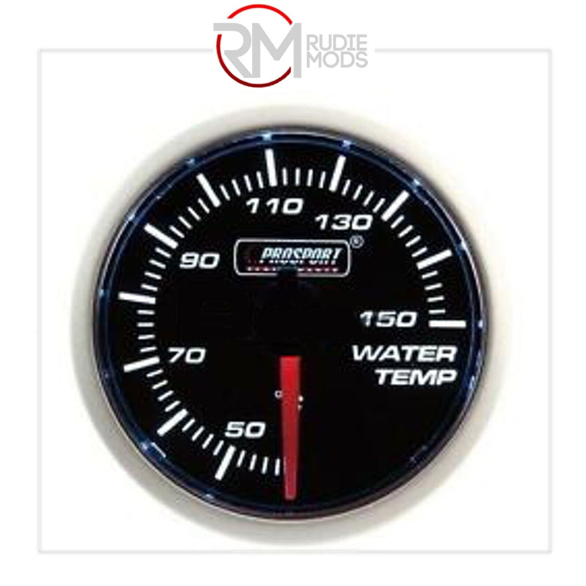 52mm Super Smoked White Water Temperature Gauge