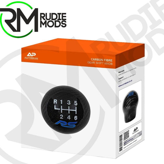 Ford Fiesta MK8.5 Carbon Firbe Gear Shift Knob with RS Logo by Autobeam