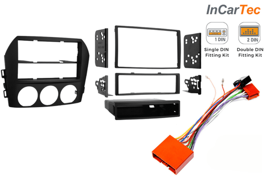 Mazda MX-5 (2005-2009) Single/Double DIN stereo upgrade fitting kit