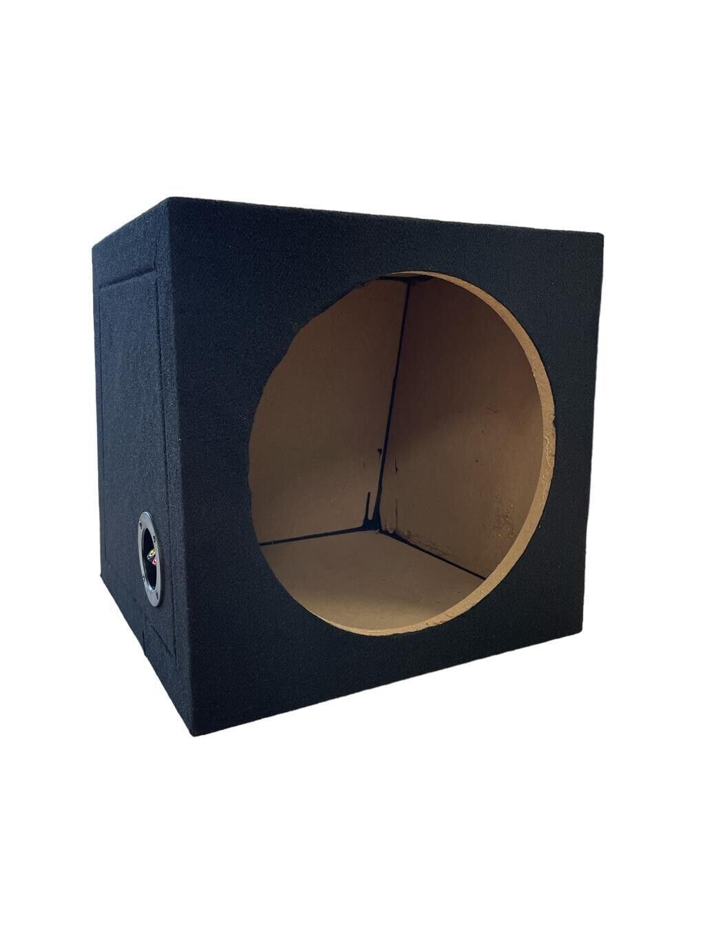 12" Sealed Empty Sub Car Audio Subwoofer Enclosure 30L MDF Black Carpeted