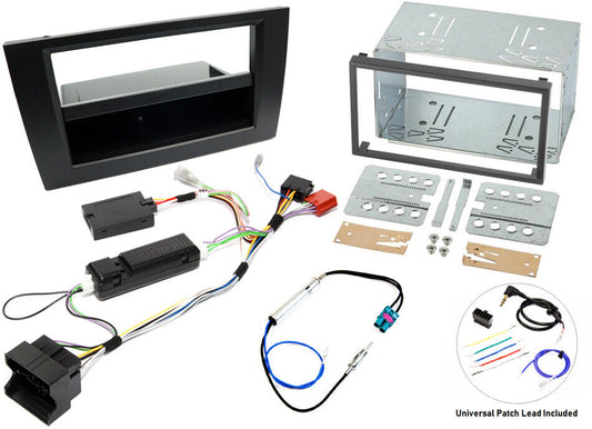 InCarTec FK-314-SWC Audi A4 B7 2005 - 2008 Single Double Din Stereo Fitting Kit