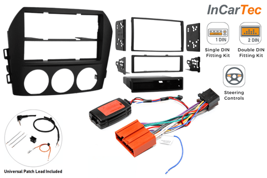 Mazda MX-5 (2005-2009) Single/Double DIN stereo upgrade fitting kit
