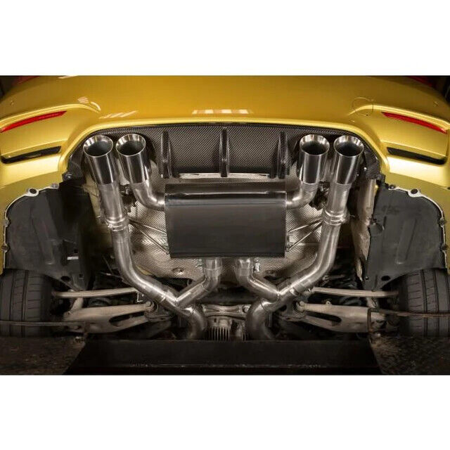 COBRA SPORT BMW M3 F80 3" Valved Secondary Cat Back Performance Exhaust Carbon