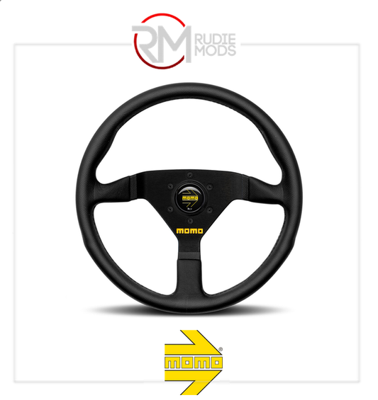 Official MOMO MOD.78 STEERING WHEEL - BLACK LEATHER Ø320mm M11111783311L