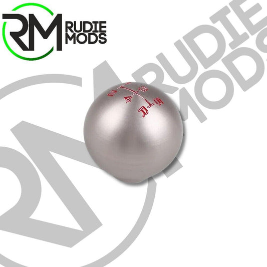 R-Spec Honda Civic 5 Speed Alloy Ball Gear Knob - Red Detail