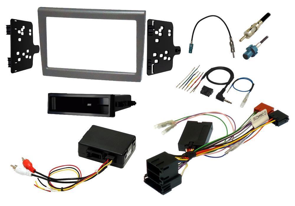 InCarTec FK-9591-SWCB Porsche Boxster 987 Amplified Double Din Fitting Kit