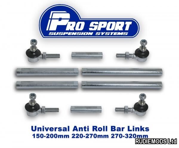Prosport Fully Adjustable Anti Roll Bar Droplinks universal fitment 150mm-320mm