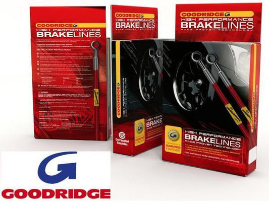 Fits Subaru Impreza Turbo 01-07 Goodridge stainless braided brake hoses