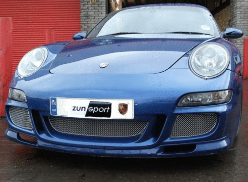 Zunsport Porsche 911 997 GT3 2006-2009 Front BLACK Grille Set