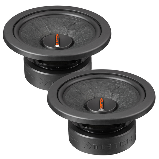 Match Pair of 6.5" 100W  Plug & Play Subwoofers PP 72W-D