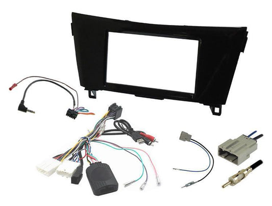 InCarTec FK-943/1 To Fit Nissan Qashqai Acenta 14 On Double Din Stereo Facia kit