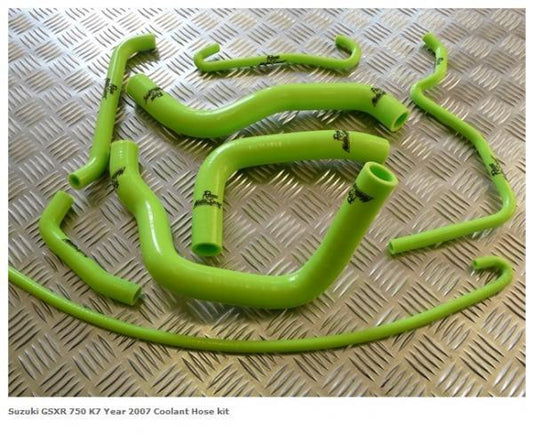 Suzuki GSXR 750 K7 2007 Coolant Silicone Hose Kit Roose Motorsport 8 hoses