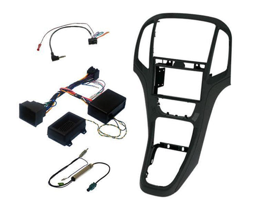 InCarTec FK-891 Vauxhall Astra J Double Din Car Stereo Fitting Kit - BLACK