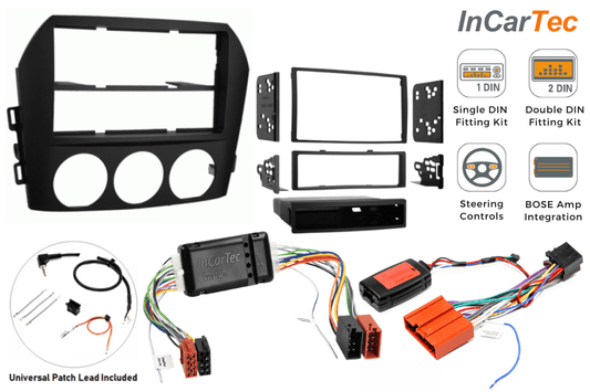 Mazda MX-5 (2005-2009) Single/Double DIN stereo upgrade fitting kit