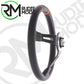 CAR STEERING WHEEL DRIFTING BLACK LEATHER RED INSERTS Ø330mm VDRIFT33NROSR