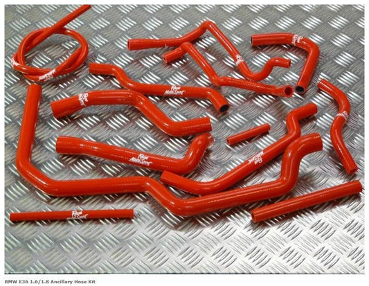 BMW 3 Series E36 1.6 1.8 Silicone Ancillary Hose Kit Roose Motorsport